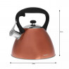 Ceainic cu fluier Klausberg KB 7209, 3 litri, Inductie, Bronz