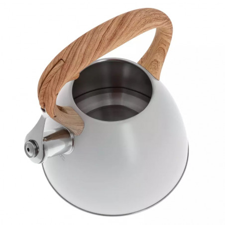 Ceanic cu fluier Klausberg KB 7264, 3 L, Inductie, Gri deschis
