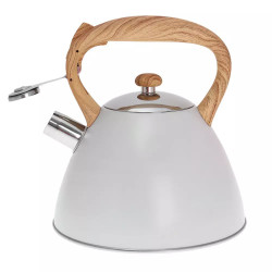 Ceanic cu fluier Klausberg KB 7264, 3 L, Inductie, Gri deschis