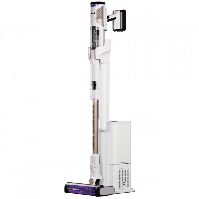 Aspirator vertical Shark IW3611EU, 240W, 0.4 L, 60 min autonomie, Detectare margini si murdarie, QuadClean, Antialergen, LED, Alb