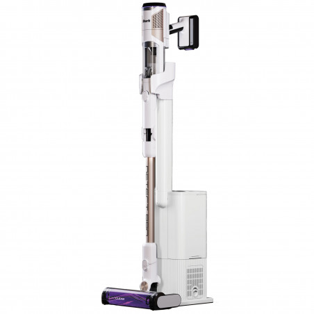 Aspirator vertical Shark IW3611EU, 240W, 0.4 L, 60 min autonomie, Detectare margini si murdarie, QuadClean, Antialergen, LED, Alb