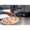 Cuptor electric pentru exterior Ninja Woodfire OO101EU, 2400W, 8 programe, Timer, Afisaj LED, Oprire automata, Rosu/Negru