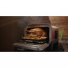Cuptor electric pentru exterior Ninja Woodfire OO101EU, 2400W, 8 programe, Timer, Afisaj LED, Oprire automata, Rosu/Negru