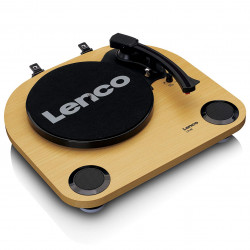 Gramofon cu difuzoare incorporate Lenco LS-40WD, Semi-automat, AUX, RCA, Sistem ceramic, Maro