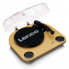 Gramofon cu difuzoare incorporate Lenco LS-40WD, Semi-automat, AUX, RCA, Sistem ceramic, Maro