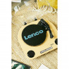 Gramofon cu difuzoare incorporate Lenco LS-40WD, Semi-automat, AUX, RCA, Sistem ceramic, Maro