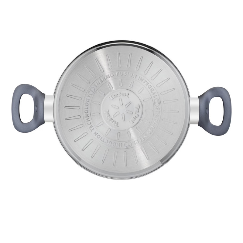 Oala Tefal G7124645 DAILY COOK, 24 cm, 4,5 l, termorezistent, inducție, fără PFOA, Inox