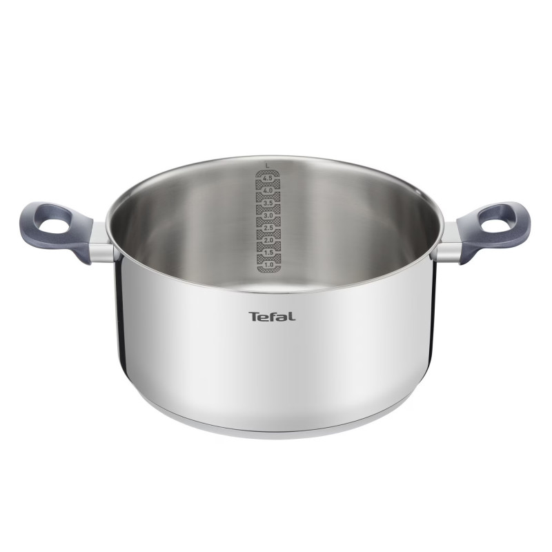 Oala Tefal G7124645 DAILY COOK, 24 cm, 4,5 l, termorezistent, inducție, fără PFOA, Inox