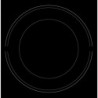 Plita vitroceramica incorporabila Hotpoint-Ariston HRD 5030 B, 2900W, 2 zone, 9 trepte, Electricа, Negru