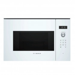 Cuptor cu microunde de încastrat Bosch BFL524MW0, 20 l, 800 W, 7 programe, Memorie, Dezghețare, Alb
