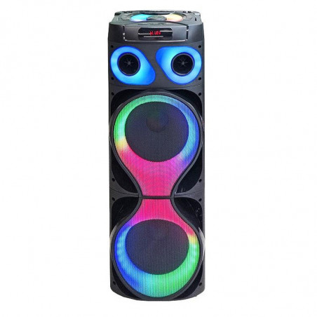 Sistem audio Finlux PBS-80W12DB, 80W, Aux, Bluetooth, radio FM, microfon, afișaj LCD, negru