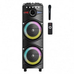 Sistem audio Finlux FBS-100BLAST, 100W, LCD, Telecomandă, AUX, Bluetooth, Karaoke, Negru
