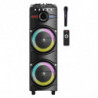 Sistem audio Finlux FBS-100BLAST, 100W, LCD, Telecomandă, AUX, Bluetooth, Karaoke, Negru