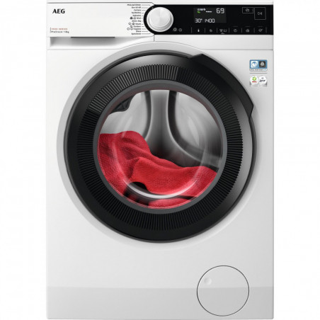 Mașină de spălat AEG LFR73844BE, clasa A, 8 kg, 1400 rpm, 12 programe, afișaj LED, cronometru, alb