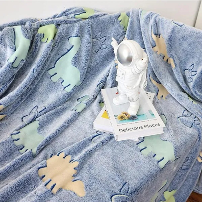 Pătură luminoasă LUMINOVA, 150x100 cm, Pluș, Poliester, Multicolor