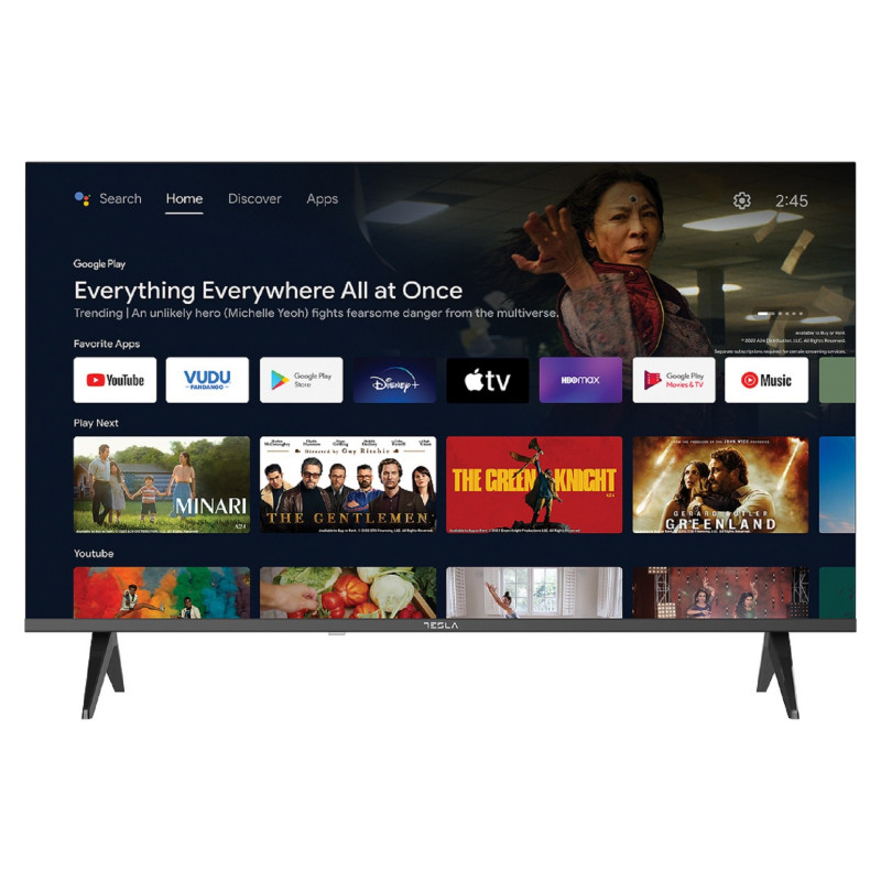 Tesla Series 6 TV 40E635BFS, 40", Smart Android, Full HD 1920 x 1080, Wi-Fi, Bluetooth, Clasa E, Negru