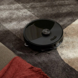 Aspirator robot Roborock S8 MaxV Ultra S8MVU52-00, 69W, 10000 Pa, Lidar, Wi-Fi, Comenzi vocale, 5200 mAh, Cartografiere 3D, Autonomie până la 180 min, Negru