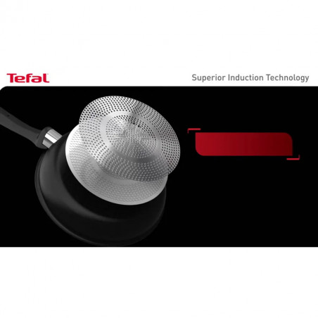 Tefal G2551972 PW28 M PAVOT IND UNLIMITED NOIR, 28 cm, Thermo-Signal, strat de titan anti-zgârieturi, inducție, negru