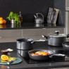 Tefal G2551972 PW28 M PAVOT IND UNLIMITED NOIR, 28 cm, Thermo-Signal, strat de titan anti-zgârieturi, inducție, negru