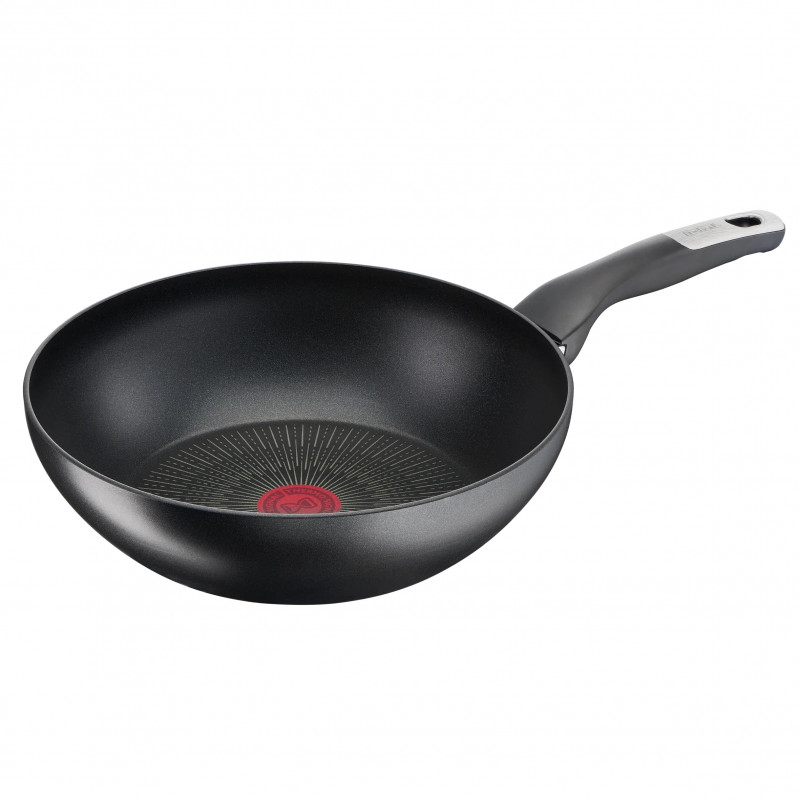 Tefal G2551972 PW28 M PAVOT IND UNLIMITED NOIR, 28 cm, Thermo-Signal, strat de titan anti-zgârieturi, inducție, negru