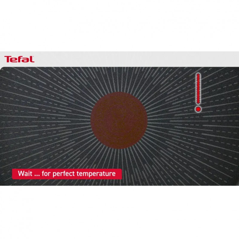 Tefal Grill Pan E2294074 GRILP 26 RND IC G6 UNLIMITED CA, 26 cm, Thermo-Signal & Fusion, fără PFOA, inducție, negru