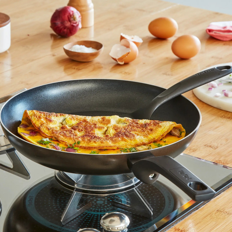 Tefal B5670653 FP28J GT SIMPLY CLEAN, 28 cm, DIFFUSION, Thermo-Signal, fără PFOA, inducție, negru