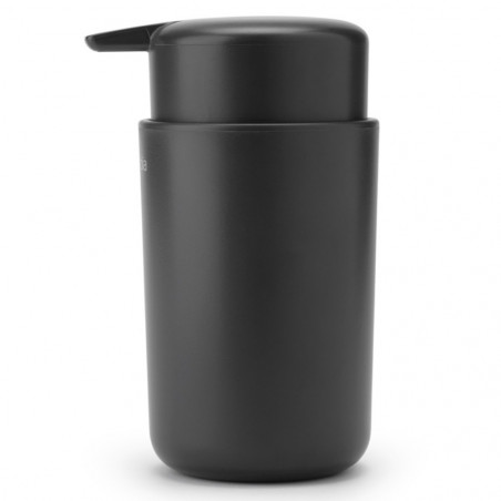 Dozator pentru sapun lichid Brabantia ReNew 1003133, 250ml, Baza antiderapanta, Fara picurare, Gri inchis