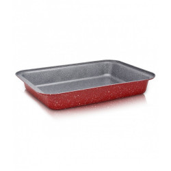 Tava pentru copt Oliver Voltz OV51222RS32, 32 cm, Finisaj marmura, Dreptunghiulara, Rosu