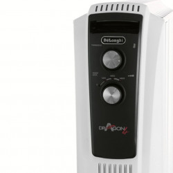 Calorifer electric cu ulei DeLonghi TRD41025 DRAGON 4, 2500W, 3 trepte, Pana la 75 m², 10 elementi, Termostat, Functie anti-inghet, Alb