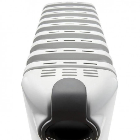 Radiator cu ulei DeLonghi TRRS1225, 2500W, 3 trepte, Pana la 75 m², 12 elementi, Termostat, Functie anti-inghet, Alb