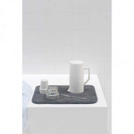 Covoraș pentru vase din microfibră Brabantia SinkSide 1000215, 40x47 cm, poliester, gri închis