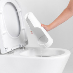 Perie pentru toaletа Brabantia ReNew 107892, 42 cm, Design discret, Alb