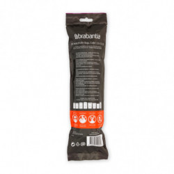 Saci de gunoi Brabantia PerfectFit Sort&Go/Touch N 647035, dimensiune C, 10-12 l, 20 buc, alb