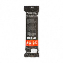 Brabantia PerfectFit Sort&Go/Built-In saci de gunoi 647036, dimensiune D, 15-20 l, 20 buc, alb