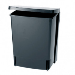 Brabantia Coș încorporabil 647043, 10 L, Deschidere largă, Curățare ușoară, Negru