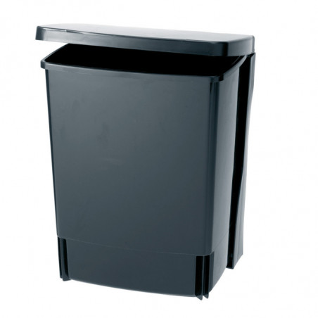 Brabantia Coș încorporabil 647043, 10 L, Deschidere largă, Curățare ușoară, Negru