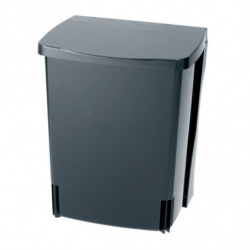 Brabantia Coș încorporabil 647043, 10 L, Deschidere largă, Curățare ușoară, Negru