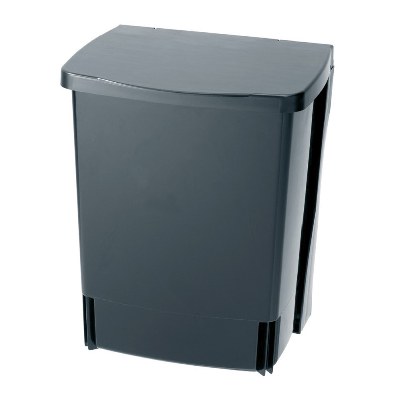 Brabantia Coș încorporabil 647043, 10 L, Deschidere largă, Curățare ușoară, Negru