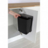 Brabantia Coș încorporabil 647043, 10 L, Deschidere largă, Curățare ușoară, Negru