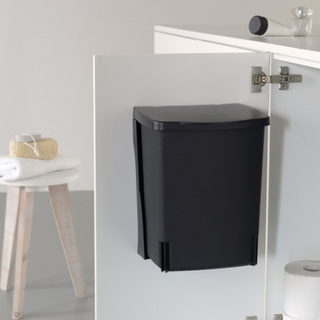 Brabantia Coș încorporabil 647043, 10 L, Deschidere largă, Curățare ușoară, Negru
