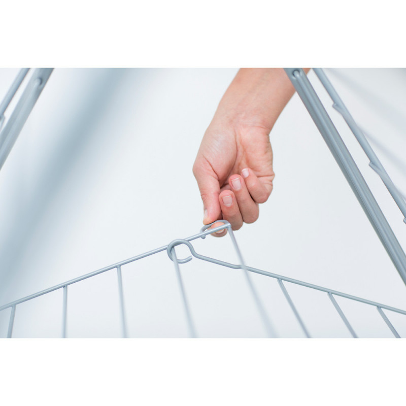 Uscător de rufe Brabantia 90300182, În formă de T, 20 m, Rezistent la coroziune, Aripi reglabile, Suport de uscare, Alb