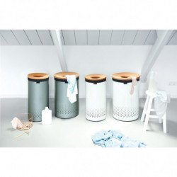 Sac pentru cos de rufe Brabantia 90300187, 50-60 L, Lavabil, Bumbac, Gri
