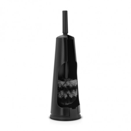 Perie pentru toaleta Brabantia ReNew 90300276, 42 cm, Design discret, Negru
