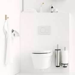 Perie de toaletă Brabantia Profile 90300285, 43 cm, Perie complet acoperită, Montabil pe perete, Inox/mat