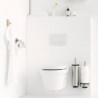 Perie de toaletă Brabantia Profile 90300285, 43 cm, Perie complet acoperită, Montabil pe perete, Inox/mat