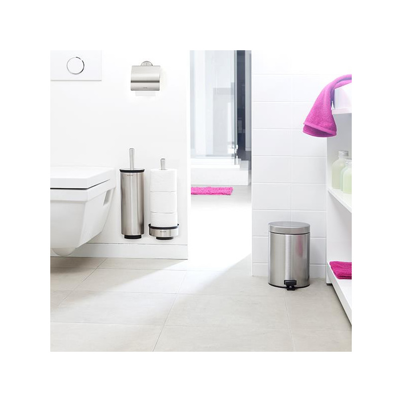 Suport hartie igienica Brabantia Profile 90300305, Montare pe perete, Rezistent la coroziune, Mat/inox