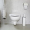 Perie pentru toaleta Brabantia Profile 90300316, 43 cm, Perie complet acoperita, Montabil pe perete, Alb