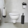 Perie de toaletă Brabantia Profile 90300317, 43 cm, Perie complet acoperită, Montabil pe perete, Negru