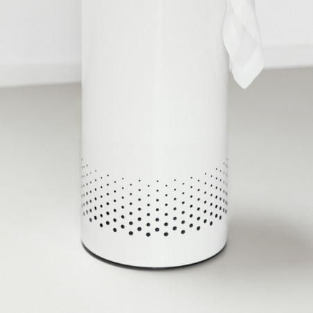 Cos de rufe Brabantia 90300241, 60 L, Capac din pluta, Umplere fara deschidere, Gauri ventilatie, Alb