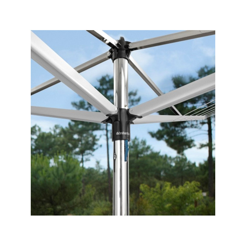 Brabantia TopSpinner spațiu exterior 90300261, 40 m, Ancorare beton, Rezistent la coroziune, Inox